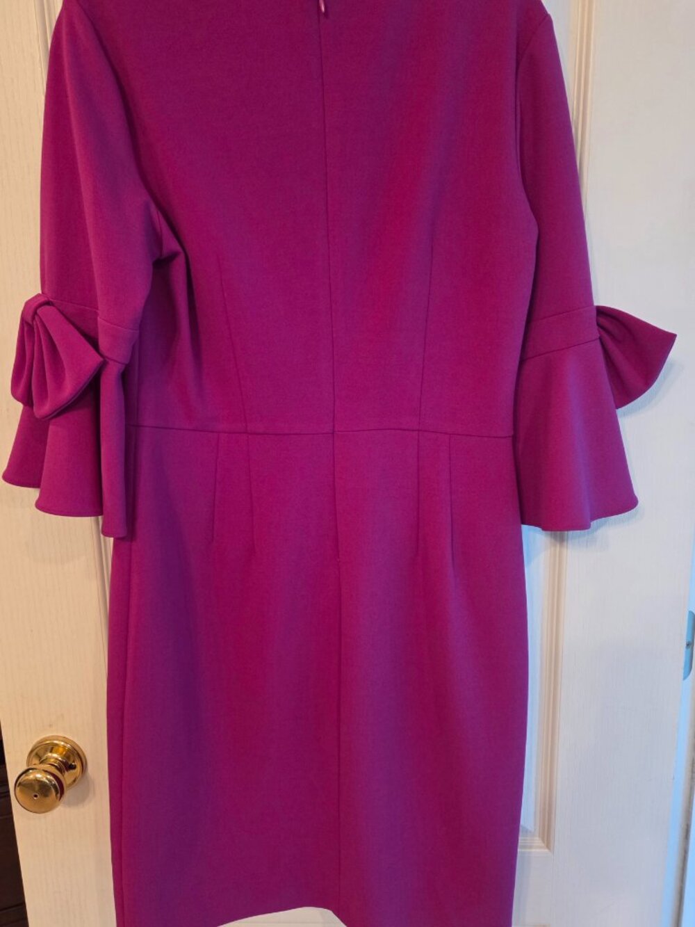 Donna Morgan Size 8 Raspberry Dress - Picture 3 of 6
